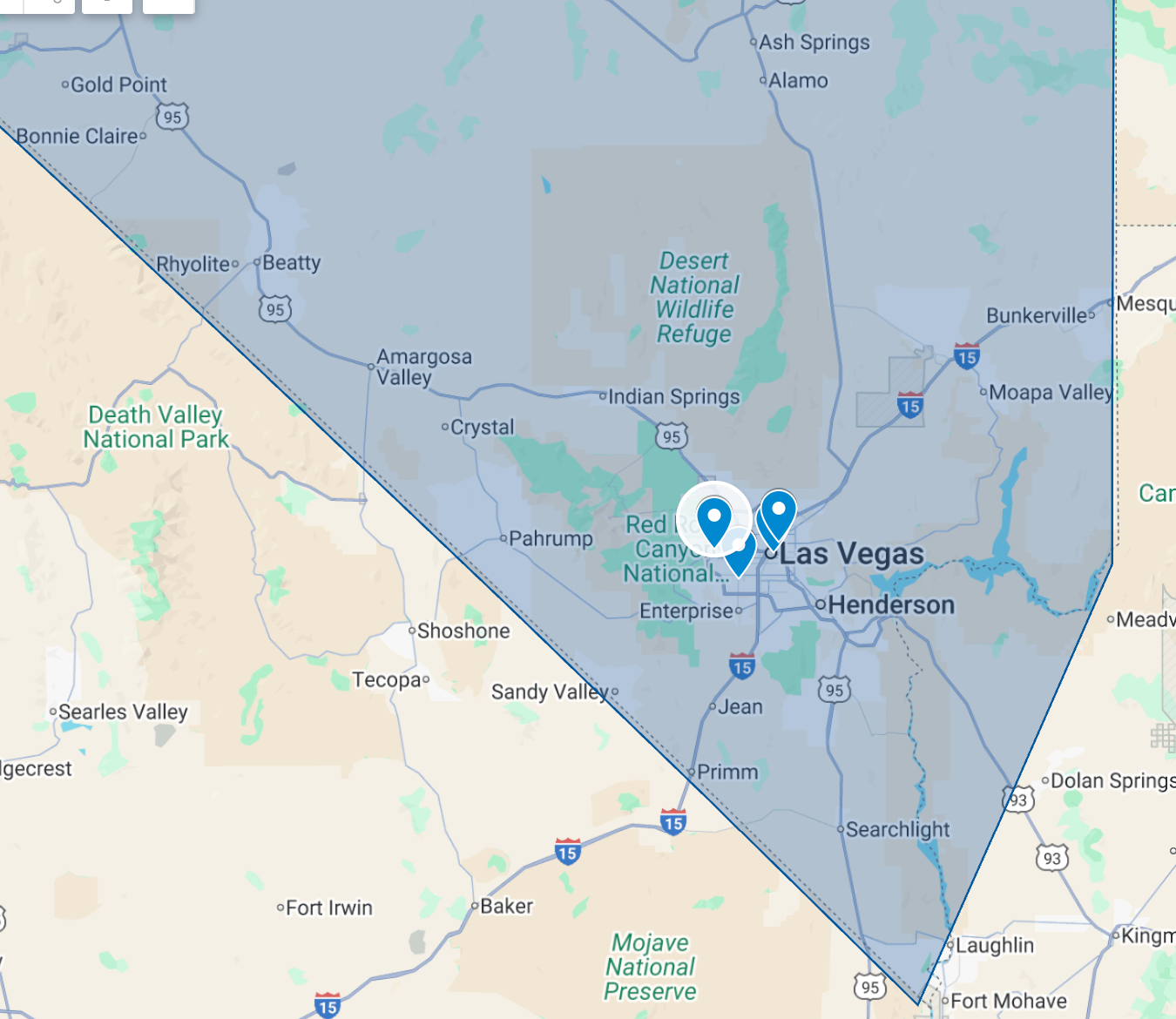 YES! Nevada service area