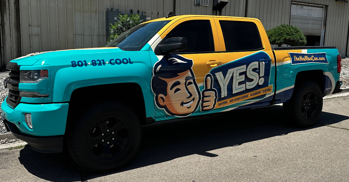 YES! Truck parked at HVAC Services location in Lehi, UT.